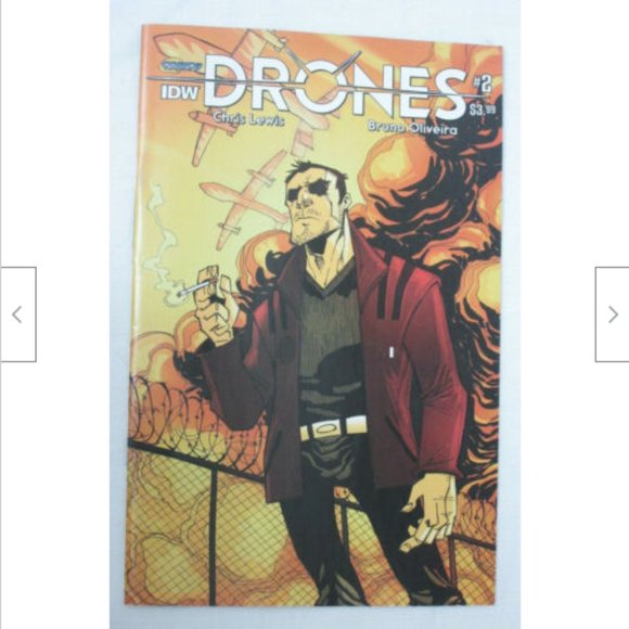 Set of 5: IDW Drones Comic Books #1 2 3 4 5 Lewis Oliveira 2015 - Picture 9 of 10
